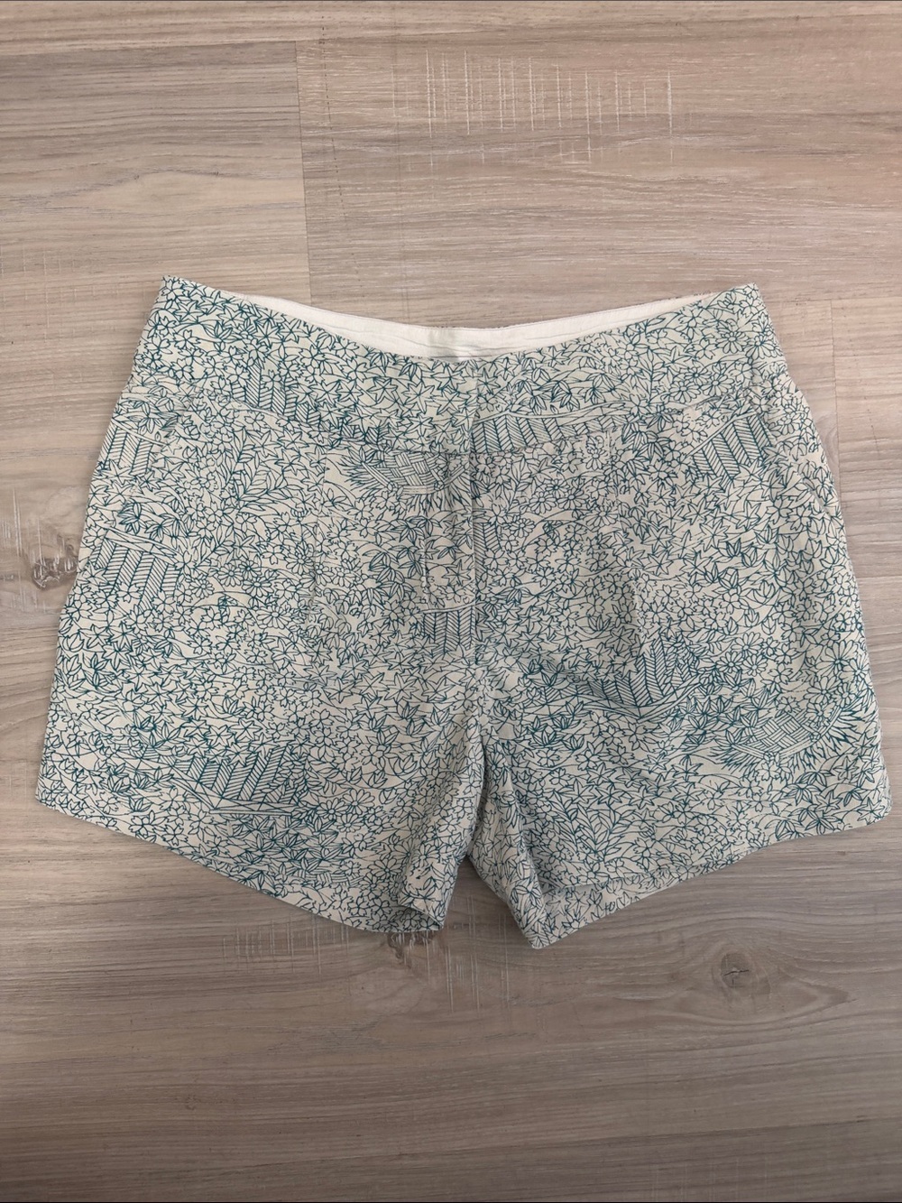 Anthropologie Megan Park Linen Floral
Print Shorts.  Sz M